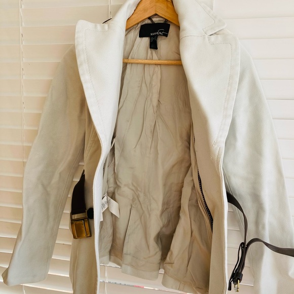 Mango Cream/Off White Suit Jacket Blazer - Picture 2 of 8